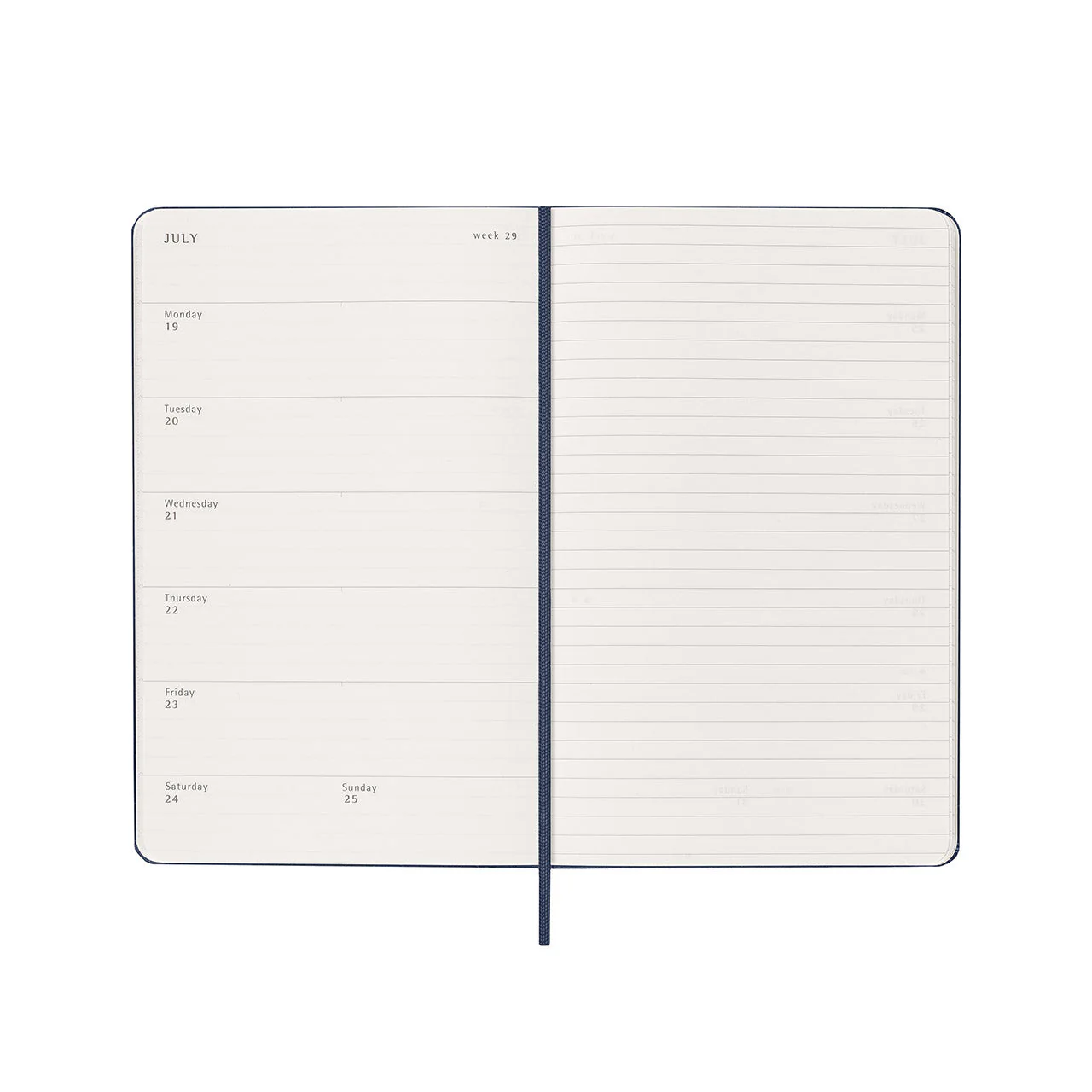 2026-27 18 Month Weekly Notebook Hard Cover Diary Large Sapphire Blue - Image 3