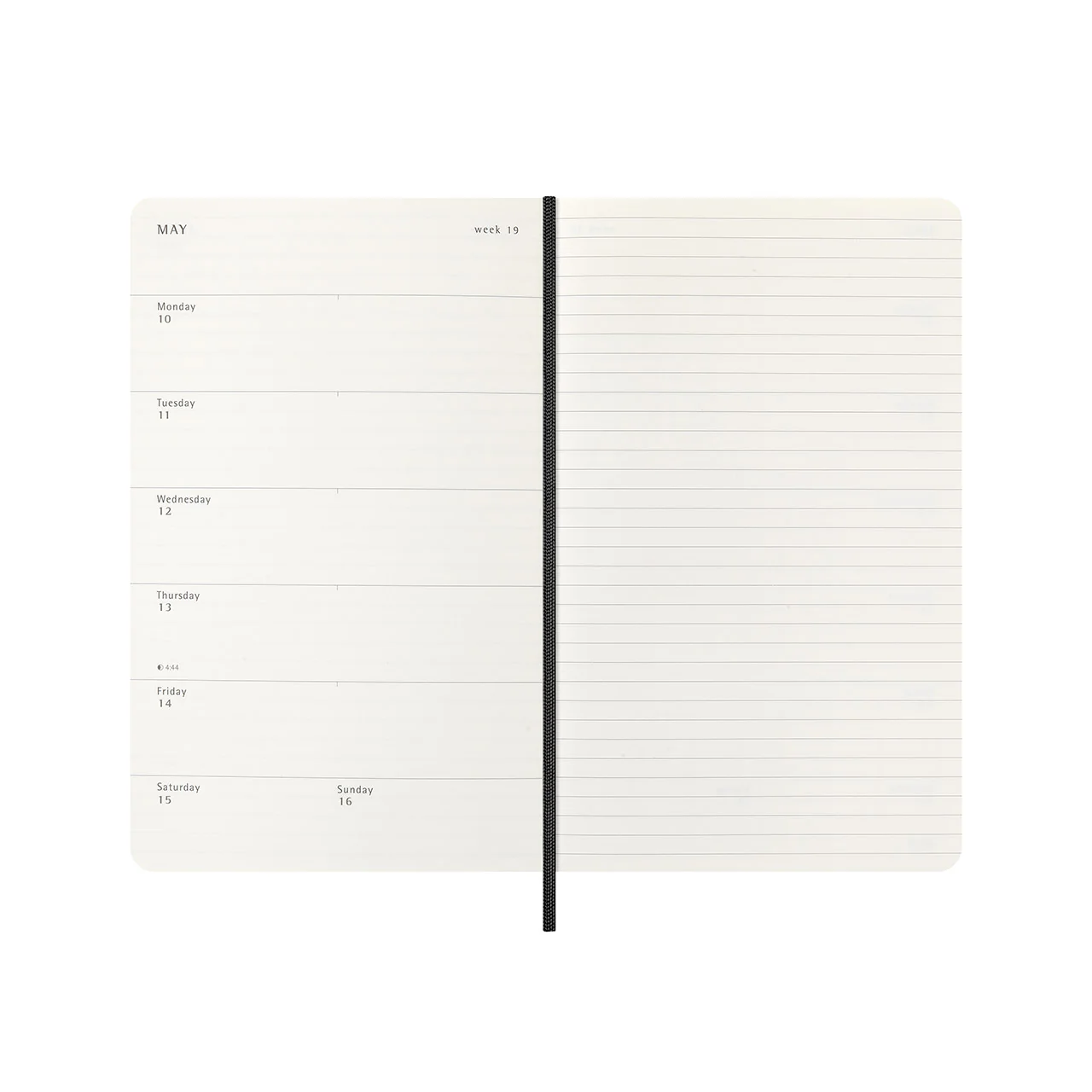 2026-27 18 Month Weekly Notebook Soft Cover Diary Large Black - Image 4
