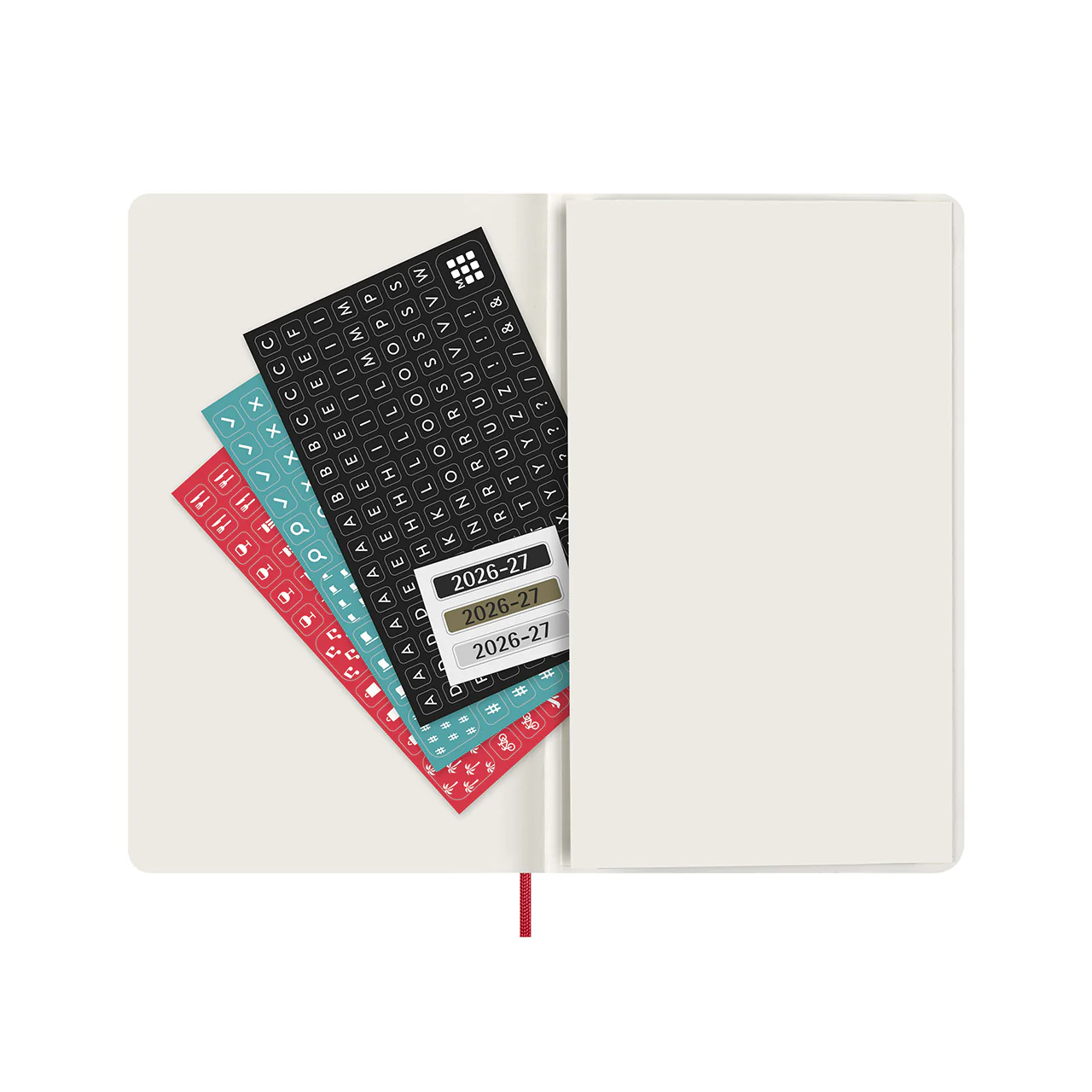 2026-27 18 Month Weekly Notebook Soft Cover Diary Large Scarlet Red - Image 6