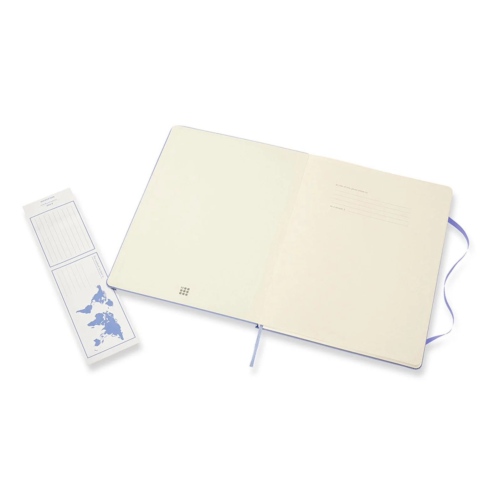 Classic Extra Large Hard Cover Notebook Hydrangea Blue - Image 5