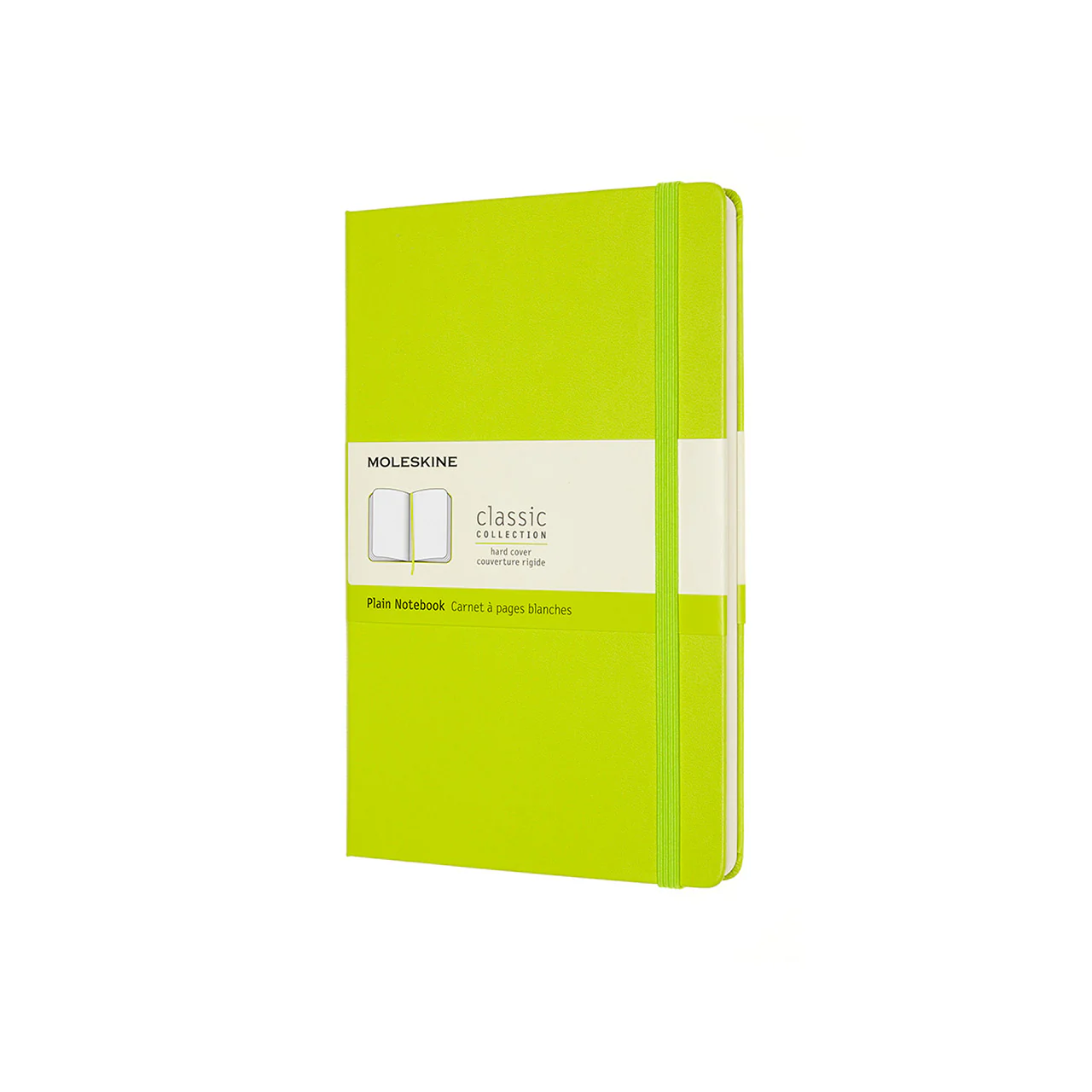 Classic Large Hard Cover Notebook Lemon Green - Image 2