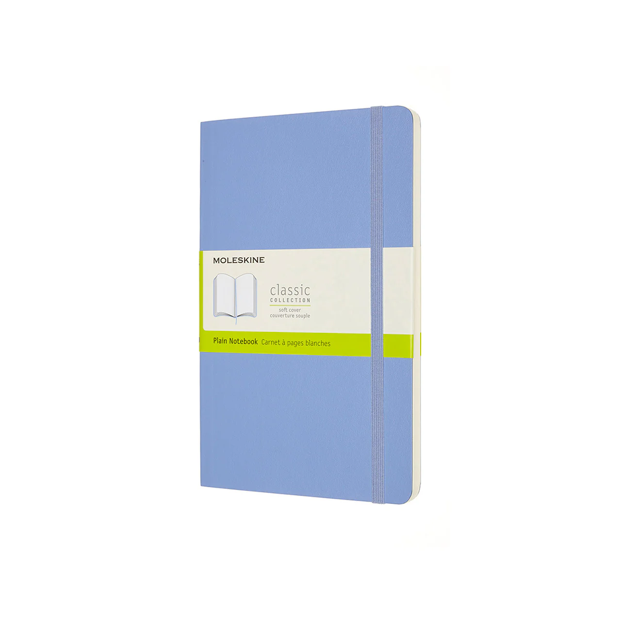 Classic Large Soft Cover Notebook Hydrangea Blue