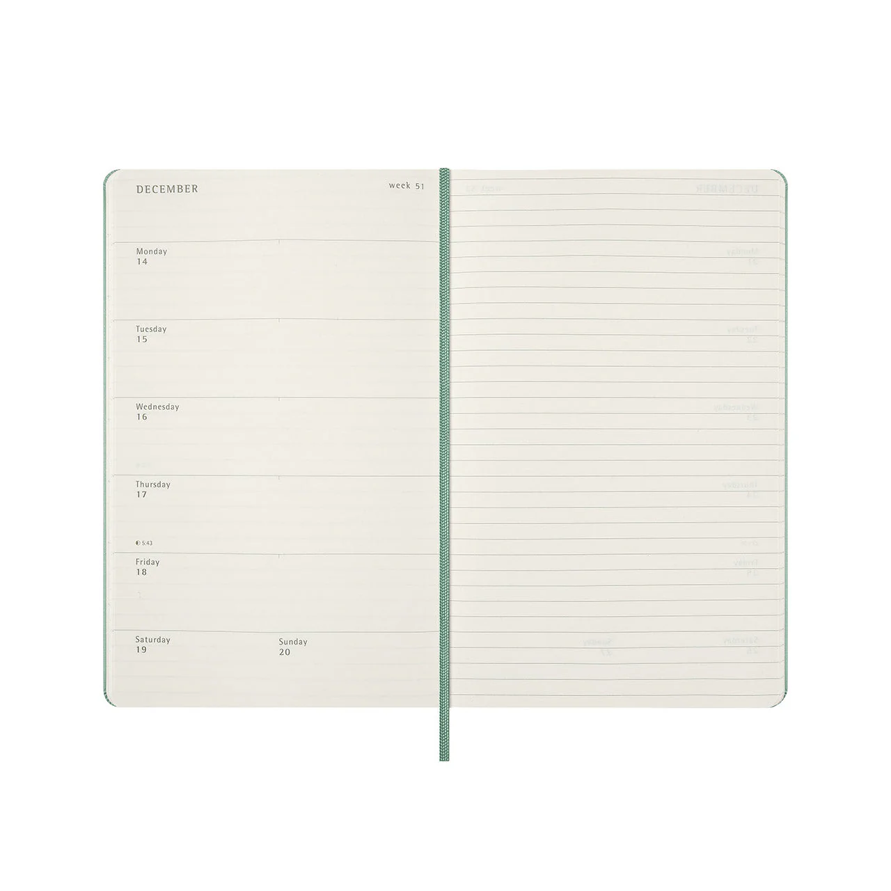 2026-27 Sage 18 Month Weekly Notebook Hard Cover Diary Large - Image 4