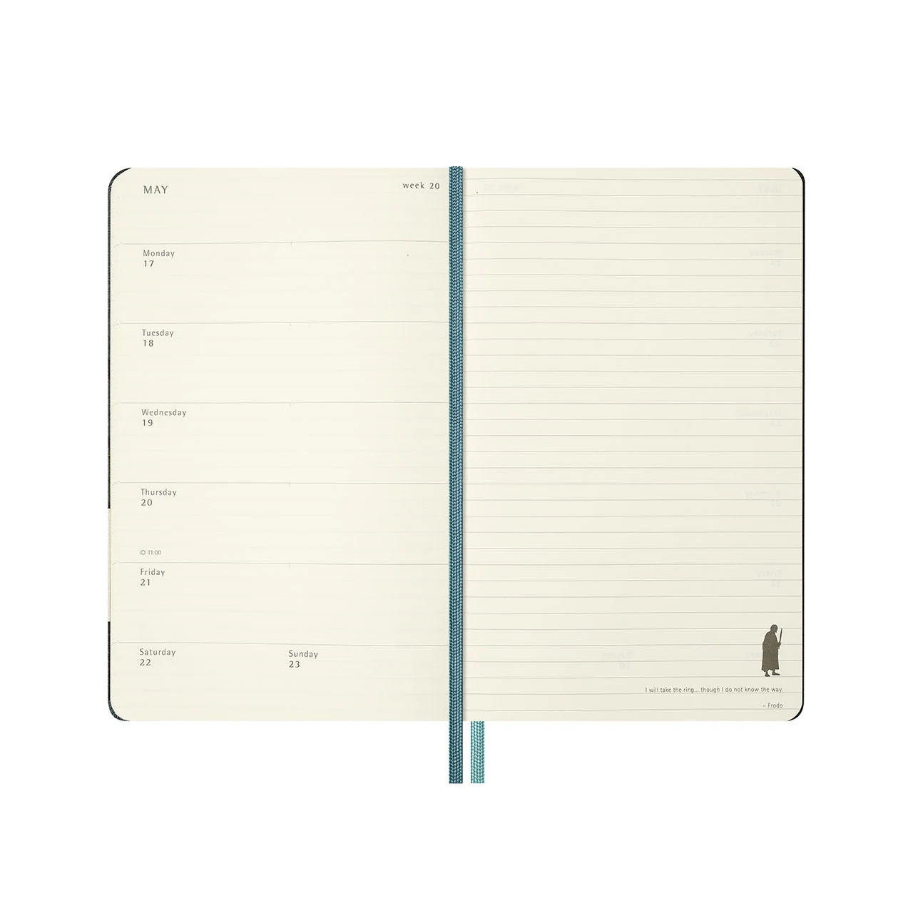2027 Lord of the Rings Weekly Notebook Hard Cover Diary Large - Image 4