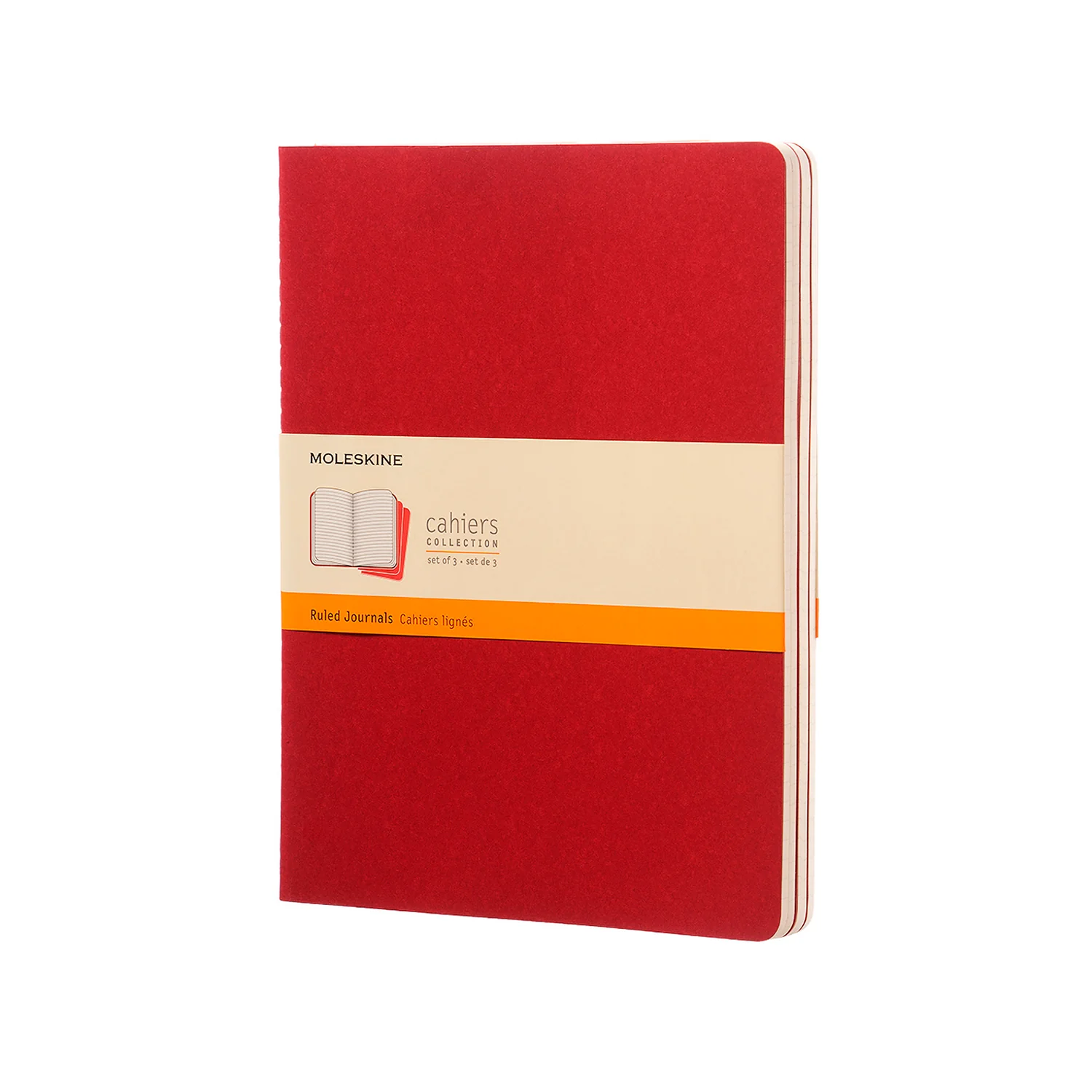 Cahier Extra Large Notebook Set Cranberry Red - Image 2