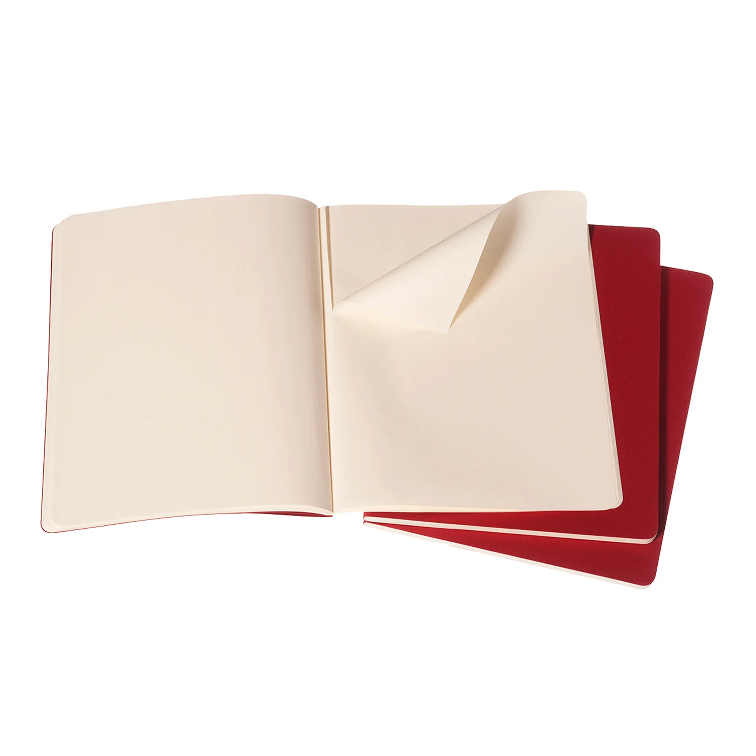 Cahier Extra Large Notebook Set Cranberry Red - Image 3