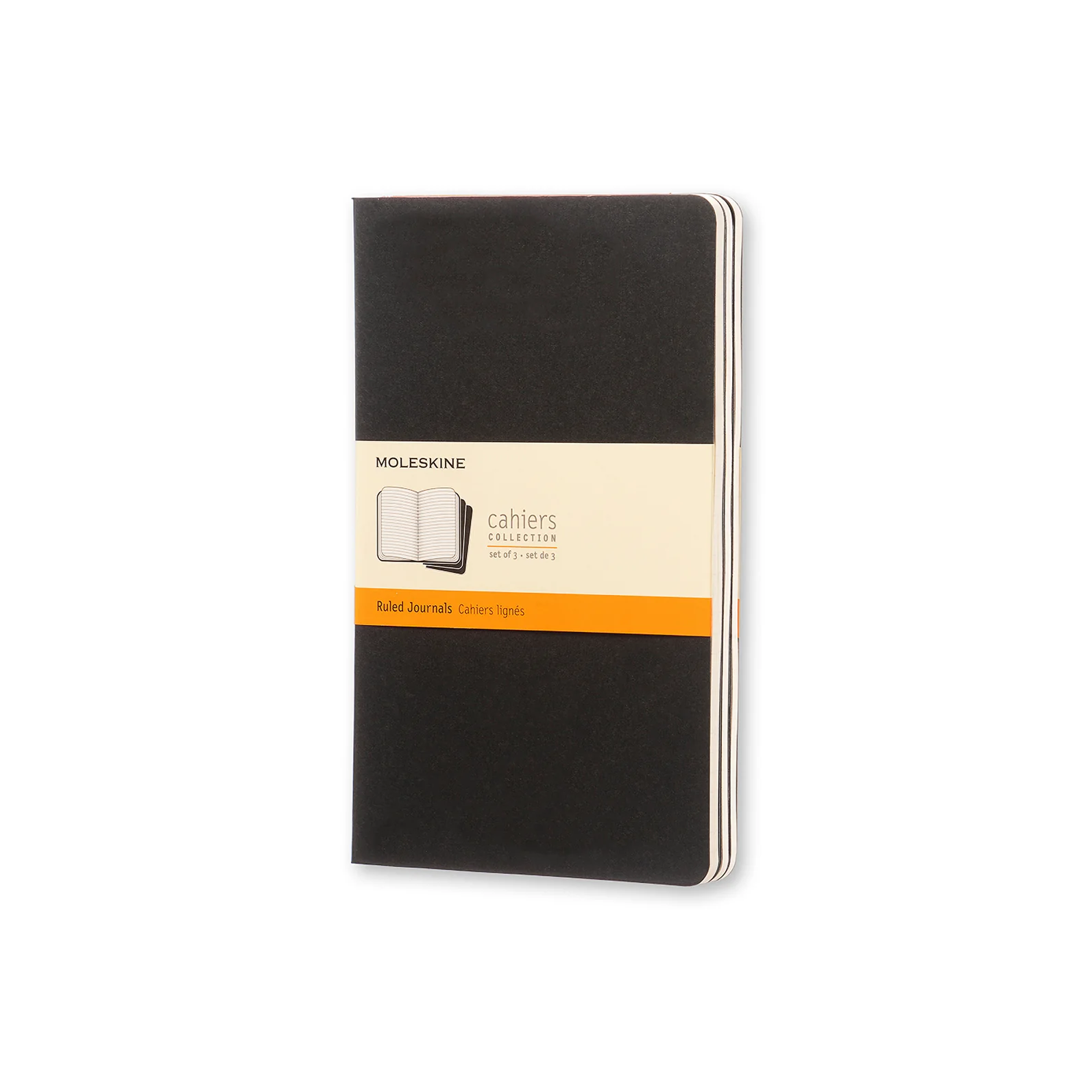 Cahier Large Notebook Set Black