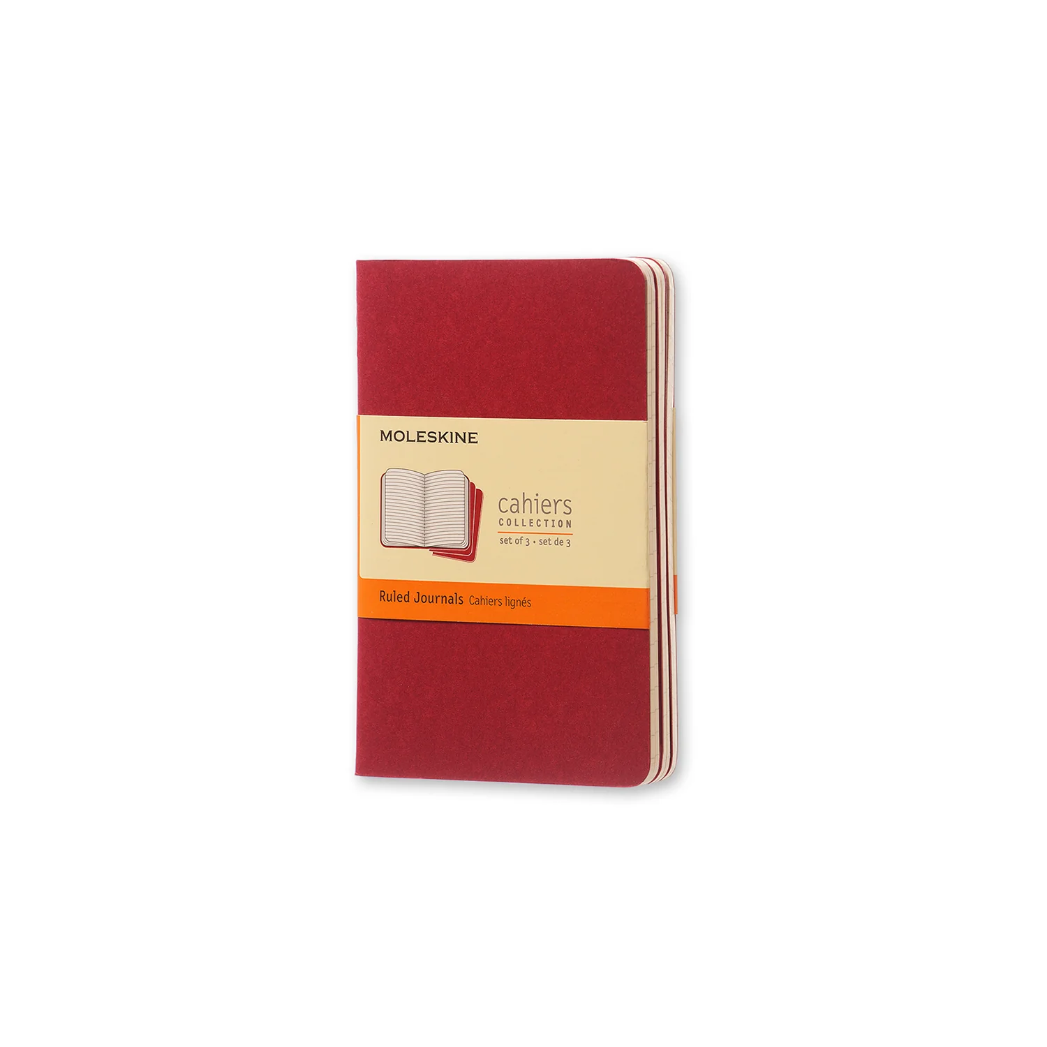 Cahier Pocket Notebook Set Cranberry Red - Image 2