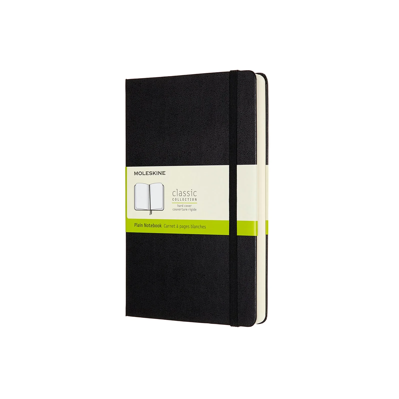 Classic Large Hard Cover Expanded Notebook Black