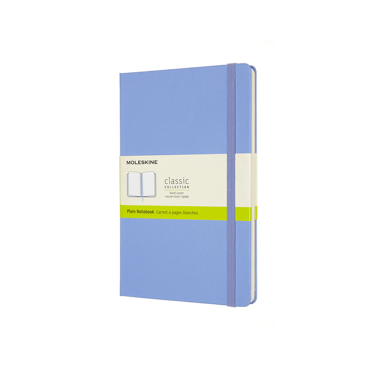 Classic Large Hard Cover Notebook Hydrangea Blue