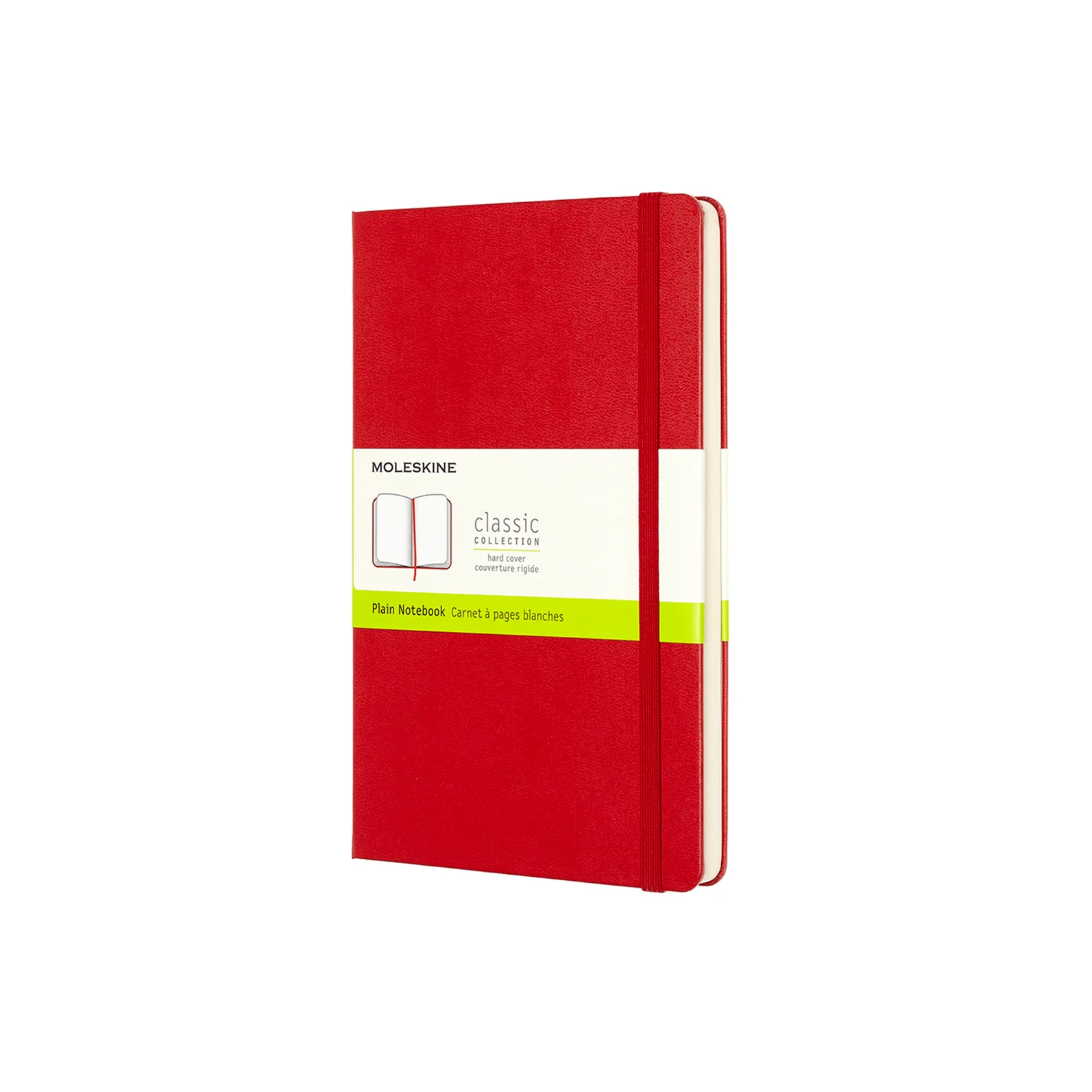 Classic Large Hard Cover Notebook Scarlet Red - Image 2