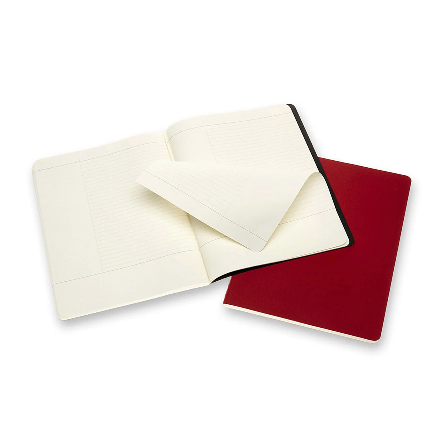 Subject Cahier Extra Large Black & Cranberry Red - Image 2